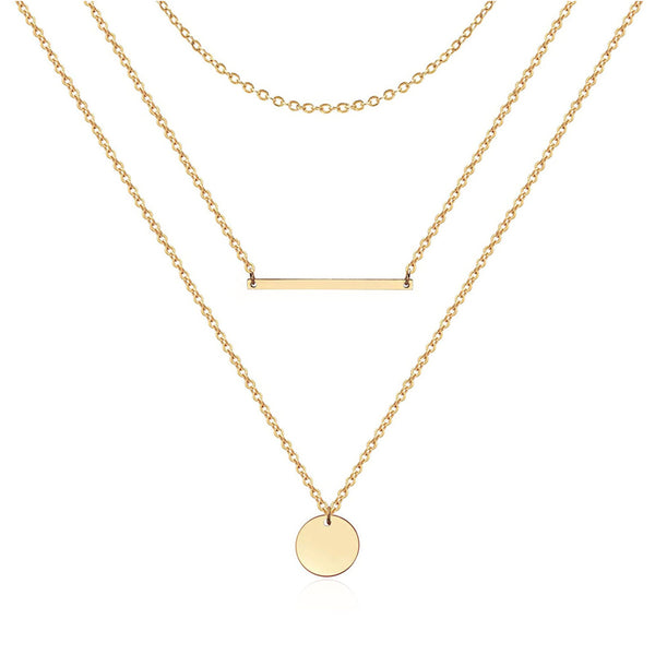 14K Gold Plated Y Pendant Necklace