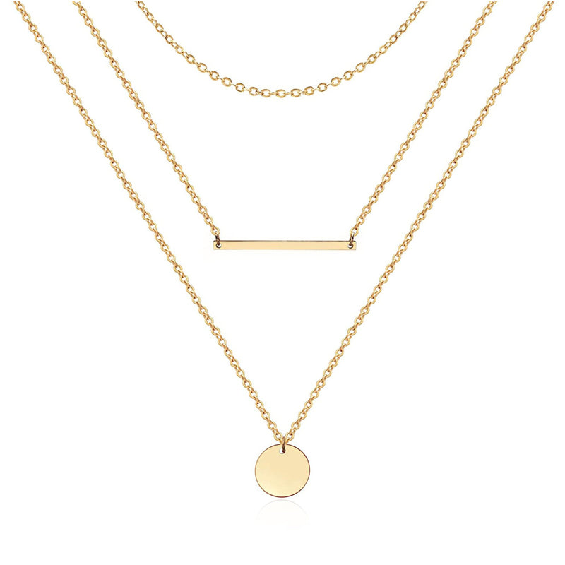 14K Gold Plated Y Pendant Necklace